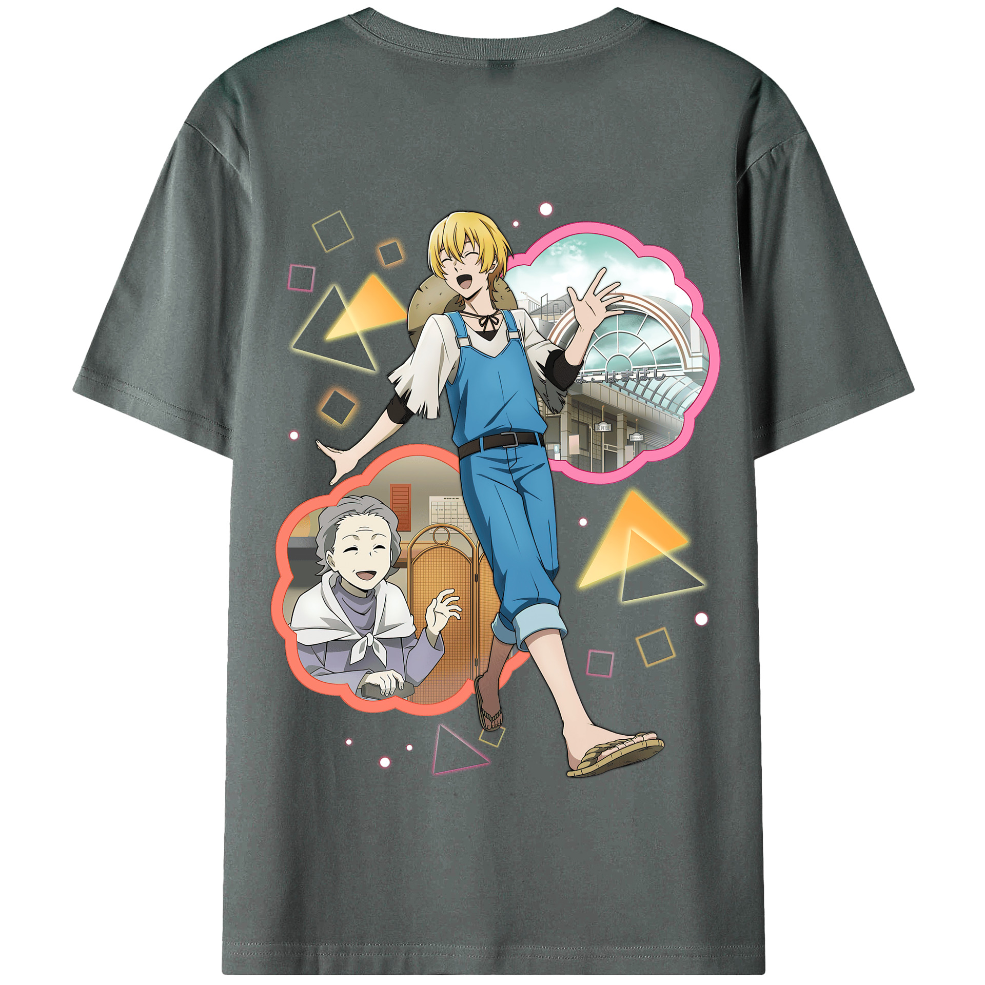 （画像用） 文豪ストレイドッグス Bungo Stray Dogs 綿100％半袖Tシャツ（背面プリント）